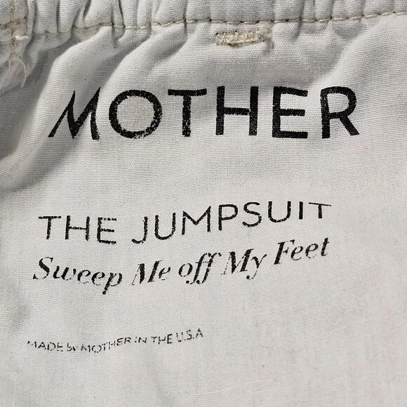 MOTHER Crop The Jumpsuit Sleeveless Light Blue Women Size S - Picture 14 of 16